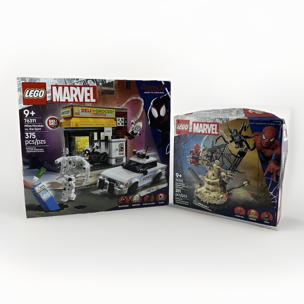 LEGO Marvel Spider-Man 76311 & 76334 2 Set Lot Miles Morales NEW Sealed